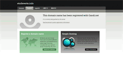 Desktop Screenshot of etoileverte.info